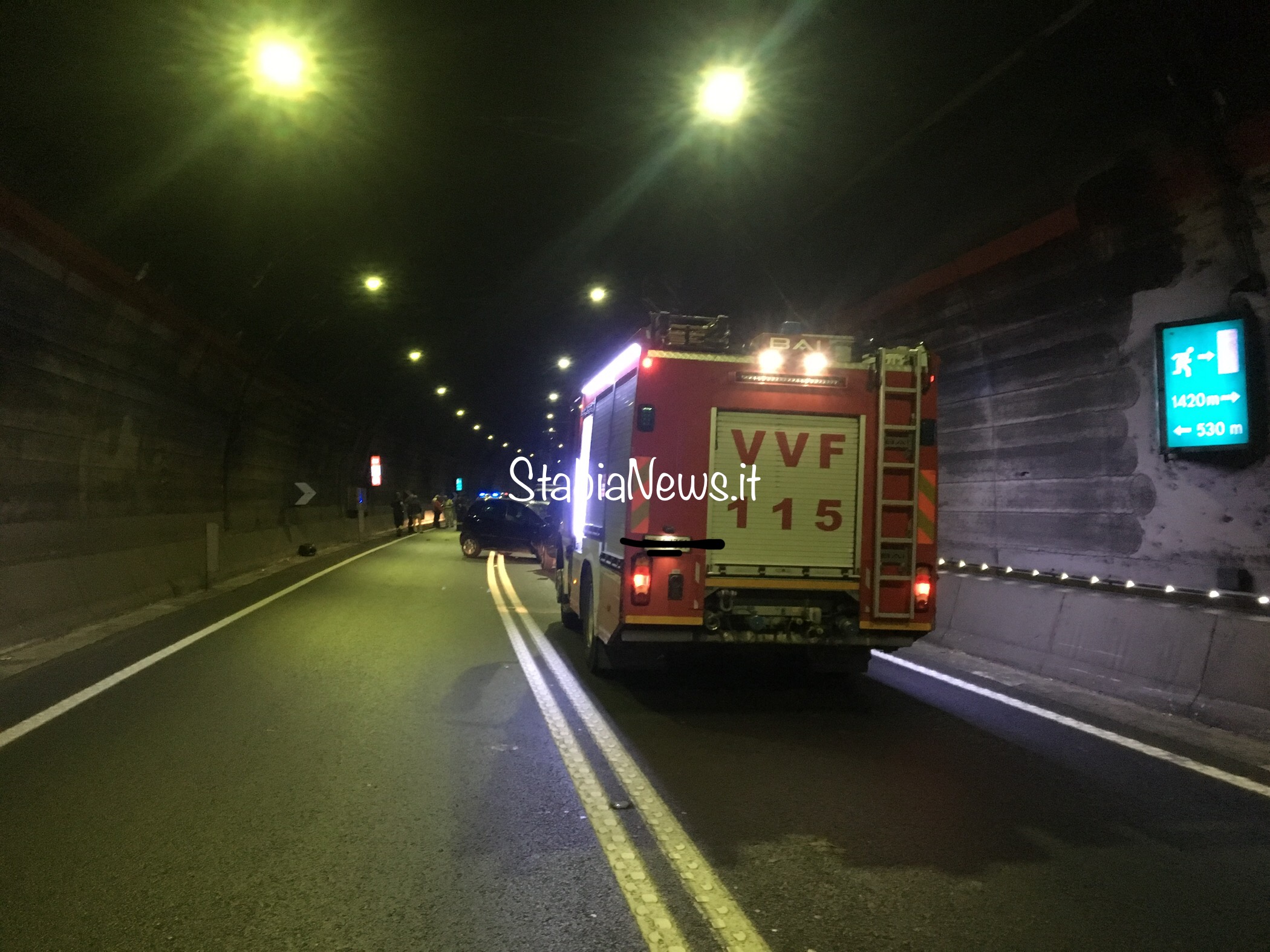 (fotogallery)grave incidente nella galleria di varano