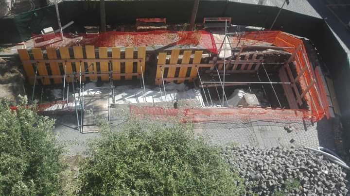 reperti archeologici in piazza unità d’italia