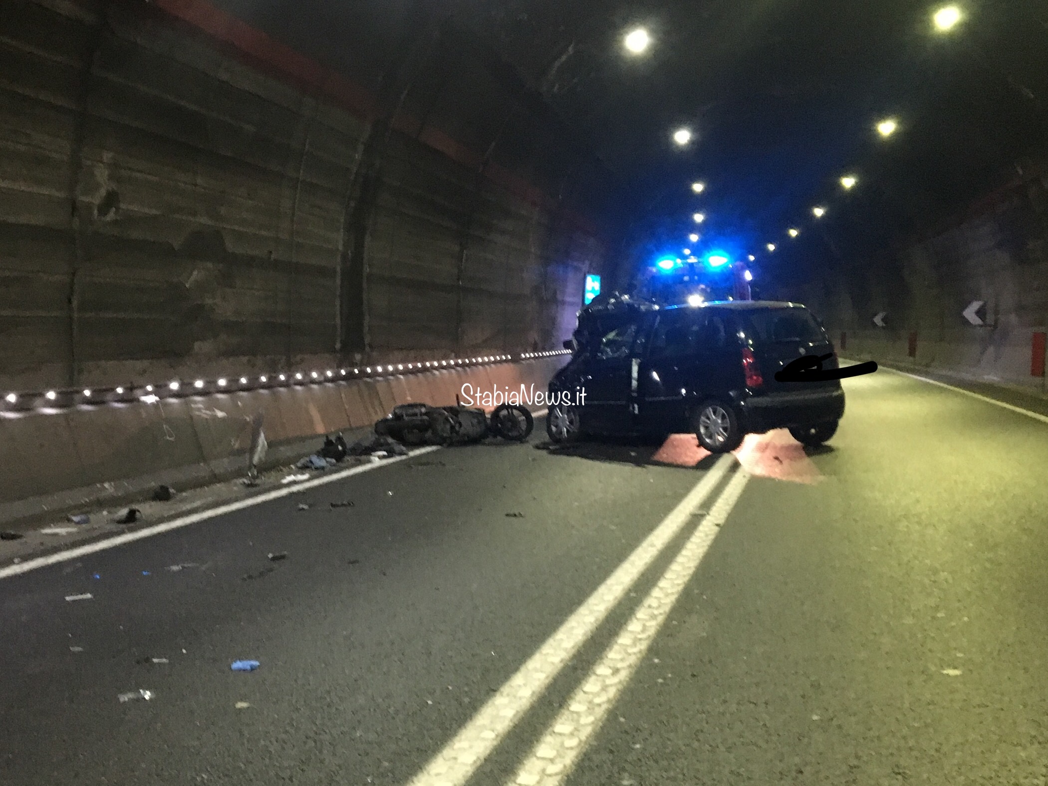 (fotogallery)grave incidente nella galleria di varano