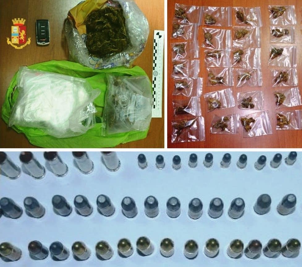 droga a domicilio e con munizioni in tasca: arrestati uno stabiese e 43enne di pompei
