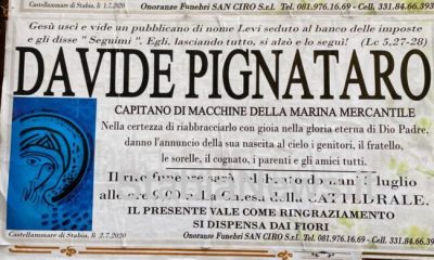 L'ultimo saluto a Davide, i funerali ieri dopo 5 mesi 31 notizie castellammare