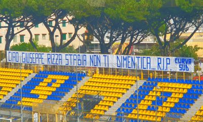 La Curva Sud ricorda Giuseppe Rizza con uno striscione: "Stabia non ti dimentica" 41 notizie castellammare