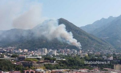 Brucia la montagna a Gragnano, richiesto l'intervento di più squadre dei Vigili del Fuoco 5 montagna