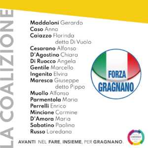 ELEZIONI GRAGNANO | Cimmino avanti con le civiche: «Contano gli uomini e le idee» 5 elezioni gragnano | cimmino avanti con le civiche: «contano gli uomini e le idee»