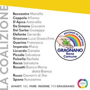elezioni gragnano | cimmino avanti con le civiche: «contano gli uomini e le idee»